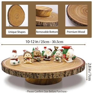 Handcrafted Wooden <b>Cake</b> <b>Stand</b> for Rustic Dessert Display and Party Decor <b>Christmas</b> Special - Product Image 5
