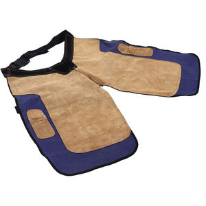 Maréchal-ferrant demi-tablier Chap force cuir de vache pour cheval ferrage toilettage et Instruments vétérinaires produit équestre - Product Image 2