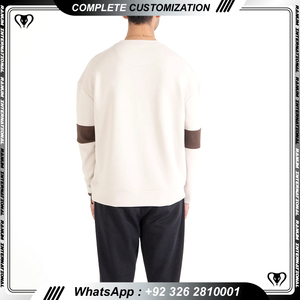 Chemises Sweat-shirt à col ras du cou surdimensionné vierge Sweatshirts à col rond personnalisés pour hommes - Product Image 3