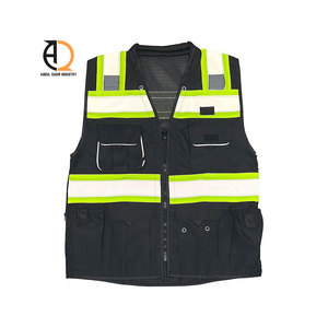 Chaleco de Seguridad de Alta Visibilidad para Hombre con Logotipo Personalizado, Todos los Colores, Multibolsillos, Reflectante, para Construcción - Product Image 6