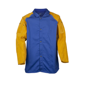 Chaqueta de soldadura de cuero de seguridad industrial para hombre de servicio pesado Chaqueta de cuero de servicio pesado para soldadura - Product Image 5