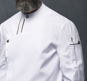 <span class=keywords><strong>Veste</strong></span> <span class=keywords><strong>de</strong></span> chef professionnelle à manches longues pour restaurant, <span class=keywords><strong>cuisine</strong></span>, boulangerie, café, hôtel, serveur - Product Image 5