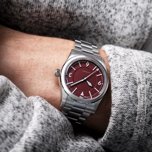 Reloj Mecánico Automático 9015 Personalizado con Etiqueta Privada OEM ODM, Correa de Acero Inoxidable de 39 mm, Visualización de Fecha, Esfera Roja, Estilo Ejecutivo - Product Image 5