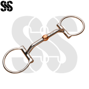 2026 Bocados de caballo tipo snaffle de acero inoxidable personalizados con anillo en D, de alta estabilidad, que evitan el deslizamiento del bocado, para entrenamiento de caballos jóvenes y equitación duradera - Product Image 4