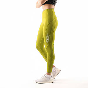 Leggings de yoga à taille élastique ajustés par compression, élégants, flexibles et parfaits pour la course à pied et les vêtements décontractés - Product Image 1