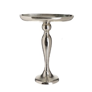 Indian Manufacturer's 2-<b>Tier</b> Gold Nickel Plated Cast Aluminium <b>Cake</b> Stand Elegant Designs for Kitchen Baking Kitchen Tools - Product Image 3