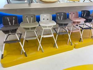 Ensemble de chaises de table pour enfants en plastique 2025 PS OEM logo personnalisé chaise haute alimentation pour bébé animal 0-12 mois sécurité sans BPA confortable - Product Image 5