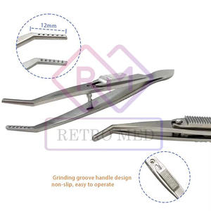 Pinzas Oftálmicas Reutilizables para Estrabismo Derecho e Izquierdo, Pinzas Manuales de Acero Inoxidable MOL de MEDICAB INSTRUMENTS - Product Image 1