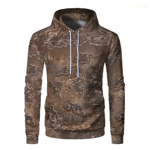 Respirant coupe-vent sur mesure chasse camouflage sweat à capuche personnalisé personnaliser conçu pull Vintage à capuche pour l'hiver - Product Image 2