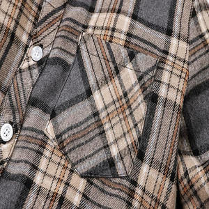 Camisa de franela para hombre de alta visibilidad hecha a medida diseño de cuello - Product Image 5