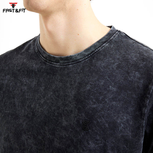 2025 Diseño personalizado Lavado ácido 100% Algodón Camisetas de talla grande para hombre Camiseta con estampado de logotipo - Product Image 6