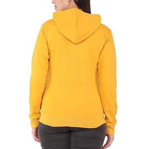 Sudaderas con capucha extragrandes de algodón 100% de Color sólido para mujer, ropa de abrigo informal transpirable de diseño personalizado, longitud corta, para Otoño Invierno - Product Image 3