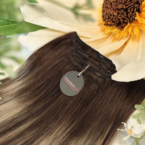 2025 Meilleure qualité Extensions de cheveux humains vierges vietnamiens Cuticule complète Clip-in Double trame Prix de gros pour l'exportation - Product Image 1