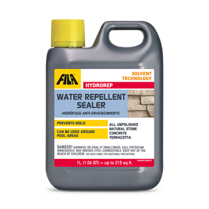 Soluciones para el Cuidado de Superficies FILA HYDROREP Sellador Repelente al Agua para Exteriores para Mármol, Granito, Piedra, Hormigón, Anti-Moho y Anti-Efloración - Product Image 1