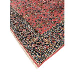 Alfombras de Lana Anudadas a Mano Aalam, Diseño Floral y Abstracto en Rojo y Naranja, Rectangulares de 9x12, para Entrada y Sala de Estar, Pae-4988 - Product Image 2