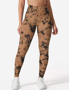 Leggings de yoga camouflage avec logo personnalisé en gros Leggings de sport à taille élastique pour le fitness Leggings de yoga à impression numérique - Product Image 2