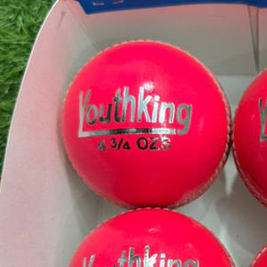 Balle de cricket rose personnalisée avec logo, prix abordable, qualité supérieure, cousue à la main, en cuir de qualité supérieure, vente en gros - Product Image 5