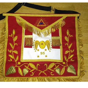 Masonic Royal Arch Member <b>Apron</b> Faux Leather <b>Men</b> s Adult Masonic Royal Arch members <b>Apron</b> High Quality Embroidered Custom Made - Product Image 5