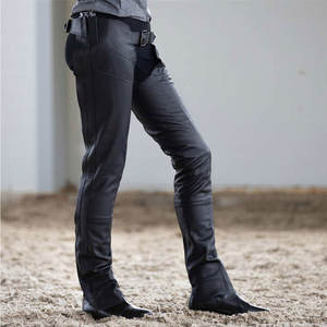 Vente chaude Professionnel Hommes Demi Cuir Équitation Chaps Logo Personnalisé Impression Poids Léger - Product Image 2
