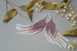 Beaded Handmade Statement Drop <b>Earrings</b> Stylish Fashion Seed Beads <b>Earrings</b> hand embroidery <b>earrings</b> for Women and <b>Girls</b> - Product Image 6