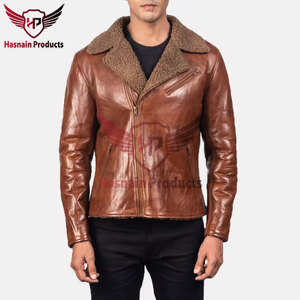 Chaqueta de piel de cordero personalizada de primera calidad para hombre, diseño Original hecho a mano, genuino de alta calidad para la temporada de invierno, edición limitada - Product Image 4