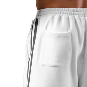 Premium <b>Board</b> Shorts Front Logo Side Stripes Pockets Waterproof Breathable Cotton Custom Workout Running Men's Shorts - Product Image 4