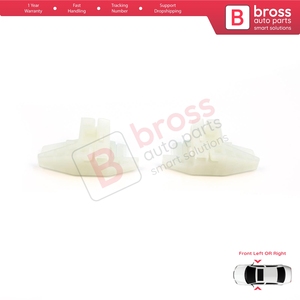Clips de réparation de lève-vitre BWR60+BWR61 A+B avant gauche ou droit pour Megane MK2 206 206+ XSara Picasso N68 4/5 portes - Product Image 3