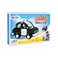 Rompecabezas 3D de Coche de Policía Bebox, Juguete Educativo para Niños de 5 a 7 Años, Material EVA, Menos de 50 Piezas, Fácil de Armar