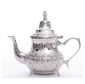 Bouilloire Arbi en laiton moulé avec miroir Bouilloires en métal en laiton coulé poli dans l'artisanat indien polonais miroir - Product Image 2