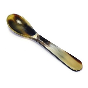 Cuchara de Cuerno Natural Pulido con Colores de Ágata Naturales, Estilo Animal Folclórico Personalizado, con Tamaño y Color Ajustables para Decoración del Hogar - Product Image 2