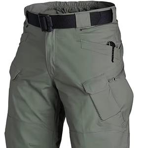 Pantalones cortos informales de verano para hombre, 100% algodón, Color sólido, multibolsillo, tabla de playa, corte holgado, pantalones cortos informales de verano a la moda para hombre - Product Image 1