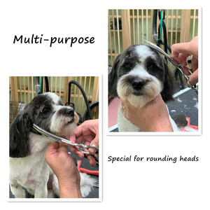 กรรไกรตัดขนแบบมีดโค้ง7 "กรรไกรตัดขนสัตว์เลี้ยงแบบเงียบออกแบบได้ตามต้องการ - Product Image 6