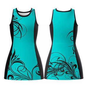 ชุดเดรสเน็ตบอลผ้าโพลีเอสเตอร์พิมพ์ลายทรงสลิมใส่สบายใหม่ล่าสุดขนาดพลัสไซส์ - Product Image 5