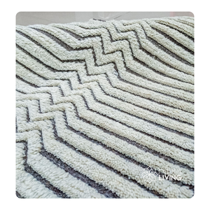 New Zealand Wool Handknotted Carpets in White and Brown Color for Home Interior Living <b>Space</b> Use Bulk Wholesale Supplier - Product Image 6