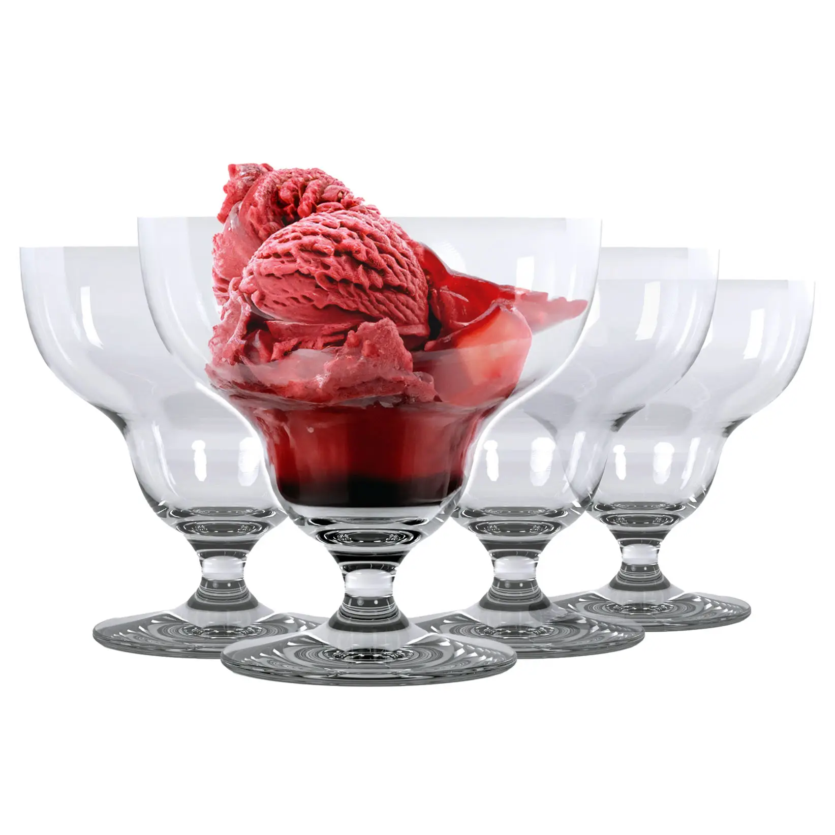 Ice Cream Sundae Bowls - 4.4 in  113 mm  Height - Dessert Bowl 8.3 oz 245 ml - B2B Wholesale Offer - Home Decor - Krosno Glass