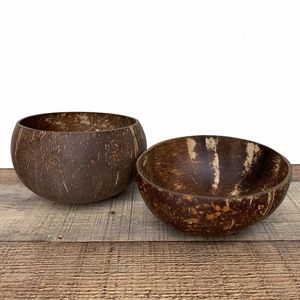 Cuenco de cáscara de coco natural decoración artesanal creativa - Product Image 6
