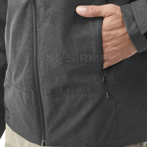 Outdoor Waterproof Men Winter Soft Winter Shell <b>Jacket</b> With Warm Inner <b>Fleece</b> Adjustable <b>Hood</b> And Multiple Pockets For Cold Wear - Product Image 5