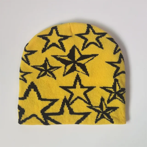 Bonnet en acrylique Skully avec logo personnalisé pour l'hiver par temps froid Bonnet en tricot uni à revers Style pêcheur pour le voyage - Product Image 4