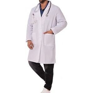 2025 bata de laboratorio médico de punto blanco para mujer, uniformes de laboratorio de Hospital, ropa de médico y enfermera, bata de laboratorio blanca - Product Image 4