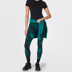 Leggings de yoga pour femmes, taille haute, haute compression, respirants, antibactériens, sans couture, 180g, impression personnalisée, impression par transfert thermique - Product Image 2