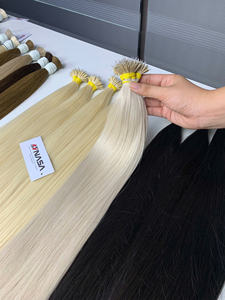 Extensions de cheveux en micro-anneaux Nano Ring Tip, 100% cheveux vierges vietnamiens, qualité supérieure, couleur platine - Product Image 3