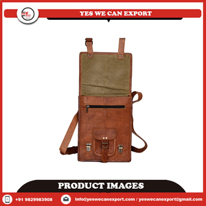 กระเป๋าหนังสะพายข้างแนววินเทจสะพายข้างสำหรับใส่แล็ปท็อปแบบมีกระดุมตกแต่งทำจากหนังคุณภาพเยี่ยมทันสมัยล่าสุด - Product Image 6