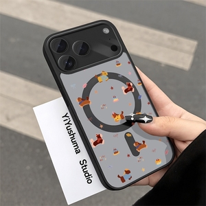 Coque de téléphone magnétique en forme d'étoile de dessin animé pour iPhone 11 à 17 Pro Max, design en TPU souple, coque unisexe - Product Image 4