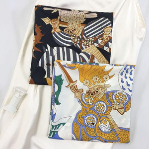 Hot Selling OEM Design Luxury Satin Silk Square <b>Scarf</b> Custom Printed Floral Logo Foulard Breathable Quick Dry Multifunctional - Product Image 5