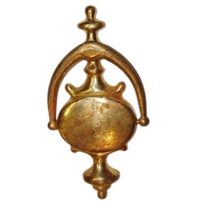 Heurtoir de porte avant en métal au design élégant, revêtement brun - Product Image 6