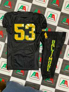 Jersey de fútbol americano bordado de talla grande transpirable estirable sublimación pantalones manga Real fábrica pantalones integrados - Product Image 4