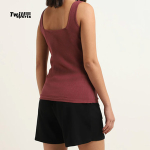 Camisola Casual para Mujer Tallas Grandes 2026, Sin Costuras, Tejida, Transpirable, de Secado Rápido, Color Borgoña, Acanalada, de Fibra de Bambú - Product Image 4