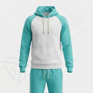 Ensemble survêtement pantalon à capuche d'hiver de couleur personnalisée pour hommes, de haute qualité, 100% coton, vêtements de sport, de gym, de fitness, de course à pied - Product Image 1