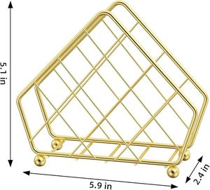 Hot Sell Napkin Elegant Luxury Black Metal Steel Square Paper Napkin Holder Stands Napkin <b>Caddy</b> for <b>Table</b> - Product Image 5