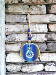 Ojo Turco DAFNI de 13 cm, Hecho a Mano, con Impresión en Relieve, Magnético, de Vidrio, Tradicional, Regalo Promocional, Decoración de Pared, Estambul - Product Image 4